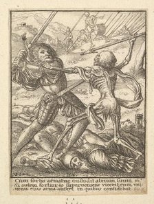 The Knight, from the Dance of Death, 1651. Creator: Wenceslaus Hollar.