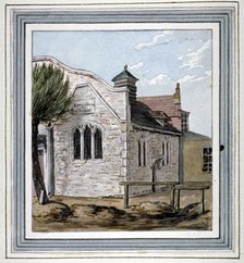 View of Kingsland Chapel, Kingsland Road, Hackney, London, c1800. Artist: Anon
