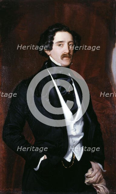 Portrait d'Edouard Caillard, 1847. Creator: Victor-Louis Mottez.