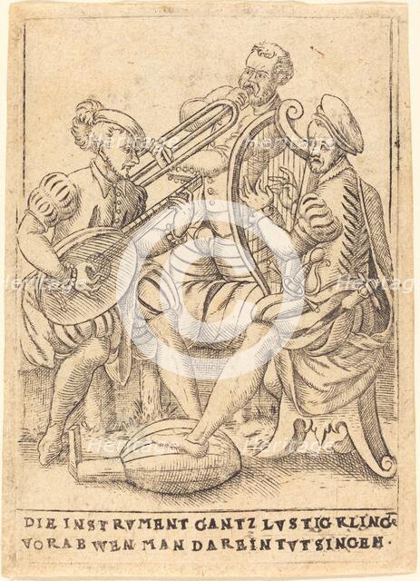Die Instrvment gantz lvstig Kling vorab wen man darein tvt singen, c. 1580. Creator: Unknown.