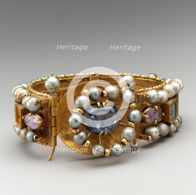 Jeweled Bracelet, Byzantine, 500-700. Creator: Unknown.