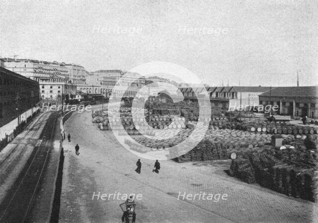 ''Les quais d'Alger; Afrique du nord', 1914. Creator: Charles Chusseau-Flaviens.