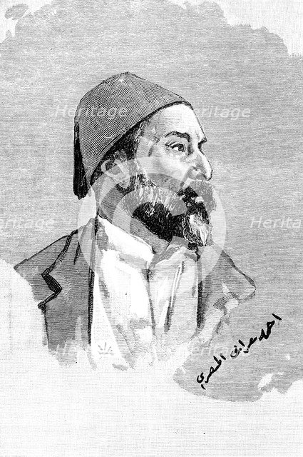 Ahmed Orabi Pasha, Egyptian general and rebel, 1900.  Creator: Frederick Villiers.