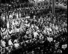 Conference Hall Full of People Attending the Democratic Convention in Chicago, 1932. Creator: British Pathe Ltd.