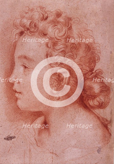 Portrait of Faustina Maratti. Artist: Maratta, Carlo (1625-1713)