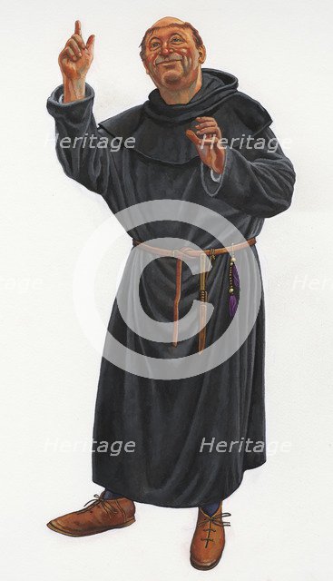 Benedictine Prior, 1280-95, (c1990-2010). Artist: Graham Sumner.