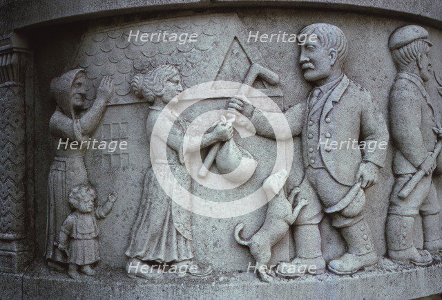 Waggoners Memorial, Sledmere, East Yorkshire, England, 20th century.Home to go to War. Artist: Unknown.
