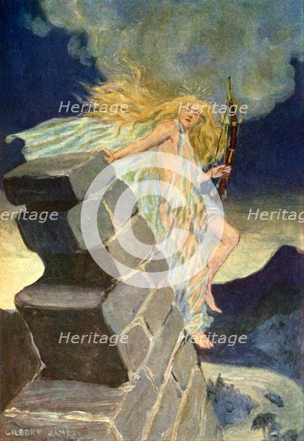 'The veela razing the walls of Skadar', 1917. Creator: Unknown.