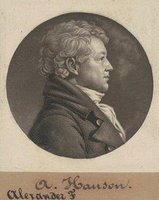 Alexander Contee Hanson, 1804. Creator: Charles Balthazar Julien Févret de Saint-Mémin.