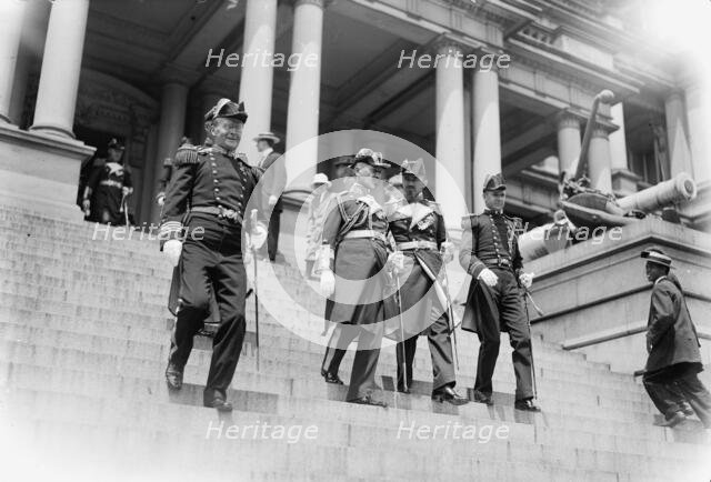 German Squadron Visit To U.S. German officers At Navy Dept., June 5. 1912. Creator: Harris & Ewing.