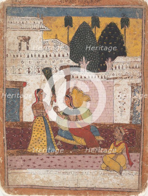 Ramkali Ragini: Page from a Dispersed Ragamala Series (Garland of Musical Modes), 18th century. Creator: Unknown.