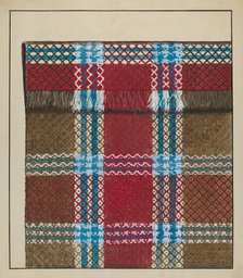 Coverlet (Blanket), c. 1936. Creator: Ralph Atkinson.