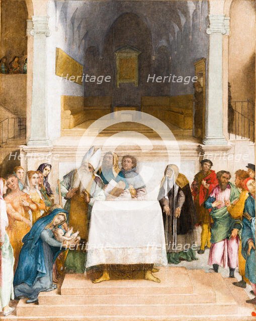 The Presentation of Christ in the Temple, c.1555. Creator: Lotto, Lorenzo (1480-1556).
