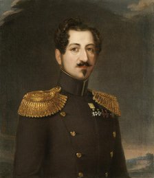 Portrait of Oscar I (1799-1859), King of Sweden and Norway, 1844. Creator: Wahlbergson, Erik (1808-1865).