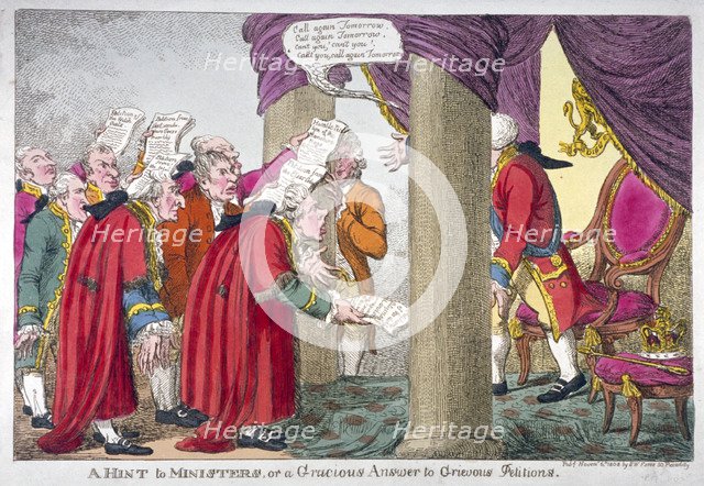 Petitioners before George III                                    Artist: Anon