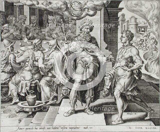 The Fate of the Man who Came without a Wedding Garment, 1559. Creator: Dirck Volkertsen Coornhert.