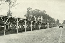 'A Park of British Tanks' just behind the front line, (1919).  Creator: Unknown.
