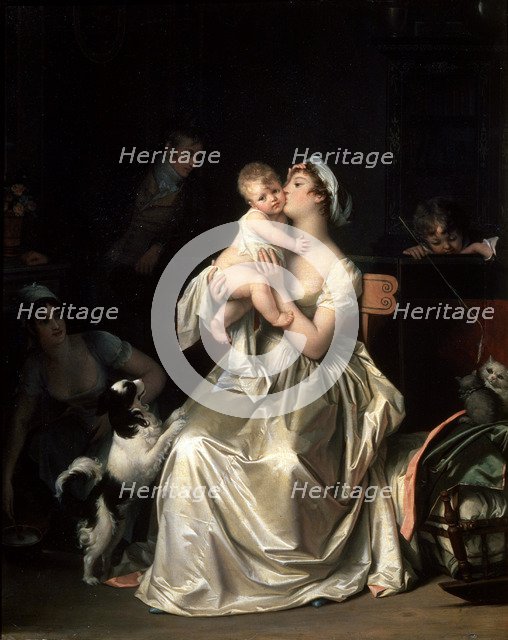 'Motherhood', 1800s.  Artist: Marguerite Gerard
