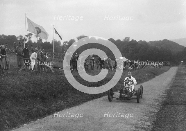 Joystick single-seater of JE Breyer, MAC Shelsley Walsh Speed Hill Climb, Worcestershire, 1935. Artist: Bill Brunell.