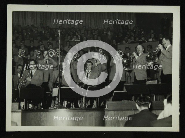The Stan Kenton Orchestra in concert, 1956. Artist: Denis Williams