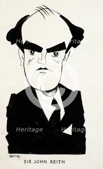 Sir John Reith, 1st Baron Reith, between 1939 and 1946. Creators: Central Office of Information, John Musgrave-Wood.