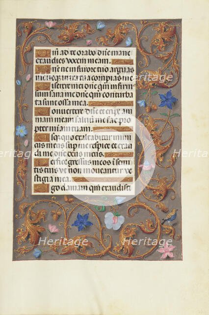 Decorated Text Page; Spinola Hours, about 1510-1520. Creator: Unknown.