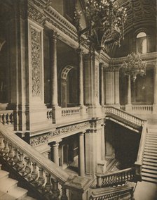 'Marble Balustrades of the Staircase in the Foreign Office', c1935. Creator: King.