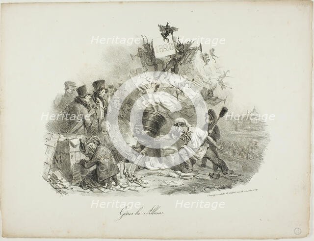 Gâres les Albums, 1828. Creator: Auguste Raffet.