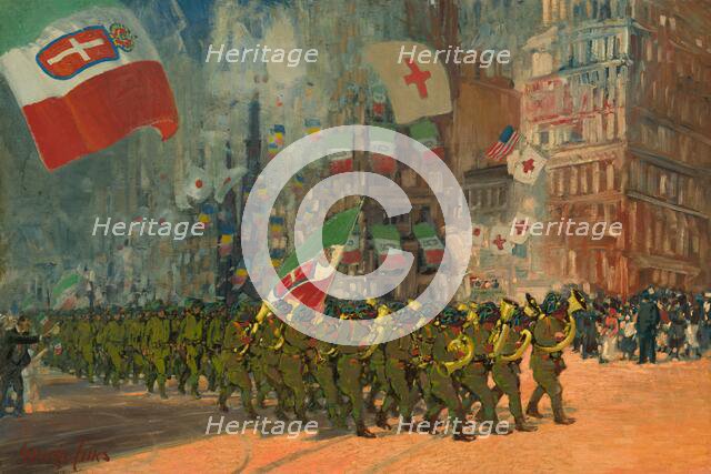 The Bersaglieri, 1918. Creator: George Benjamin Luks.