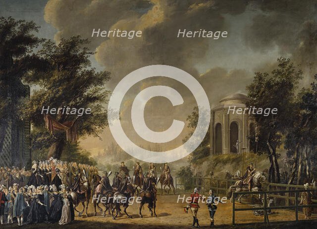 Tournament at the Fête de Diane. Creator: Per Hillestrom.