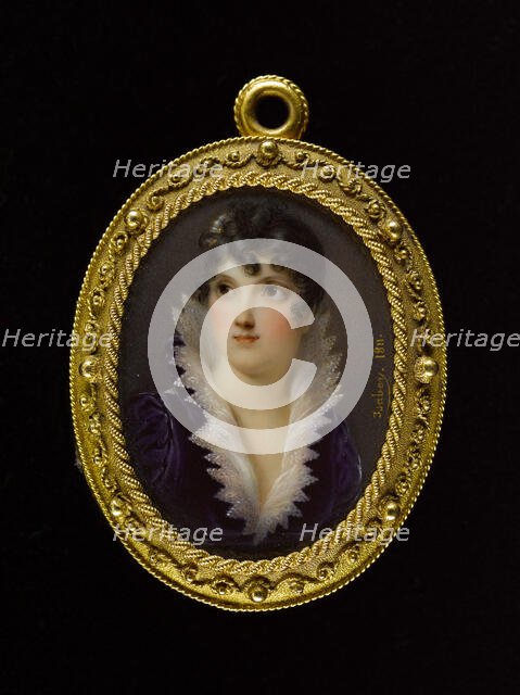 Portrait of the Duchess of Bassano, 22–07–1811. Creator: Jean-Baptiste Isabey.