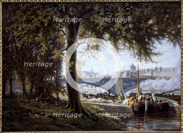 Pont des Saints-Peres around 1860. Creator: Unknown.