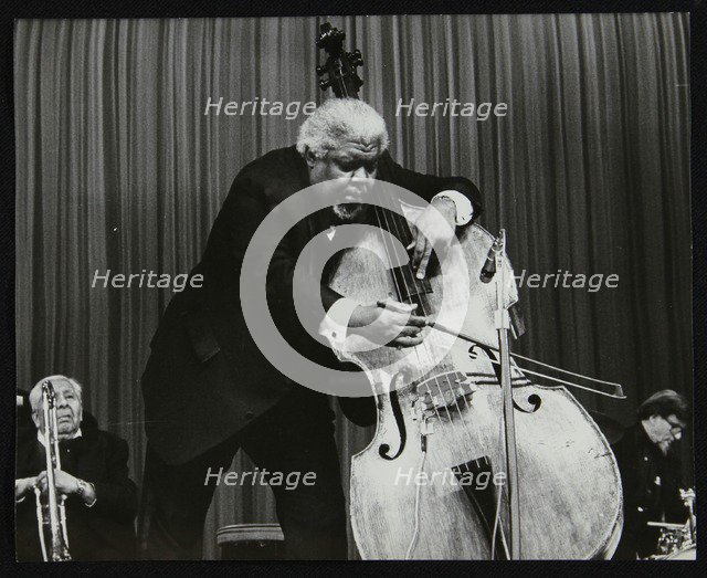 Big Chief Russell Moore, Arvell Shaw and Barrett Deems performing, Stevenage, Hertfordshire, 1984. Artist: Denis Williams