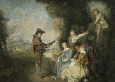 The Love Lesson, early 18th century. Creator: Jean-Antoine Watteau.