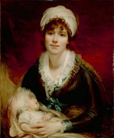 Lady Beechey and Her Baby, c1800. Creator: Sir William Beechey.
