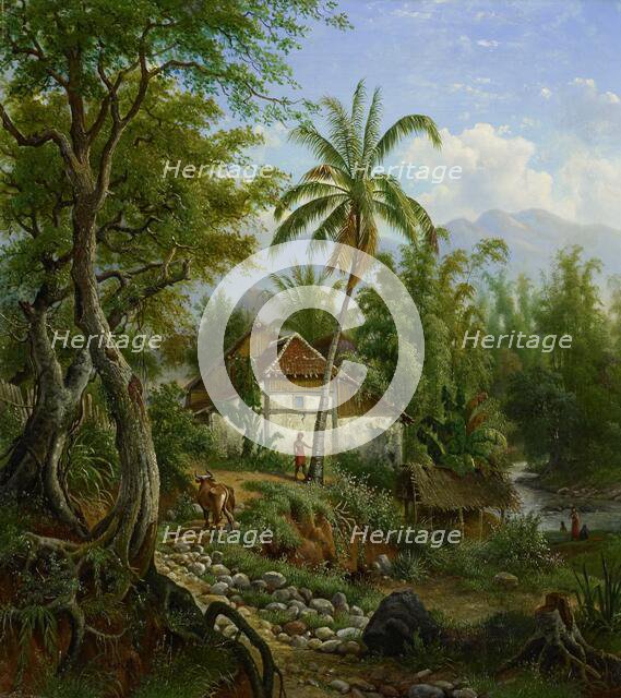 Landscape in the Dutch East Indies, 1858-1900. Creator: Maurits van den Kerkhoff.