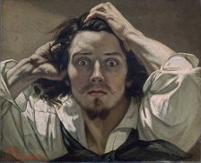 'Desperate, Self-portrait', 1841. Artist: Gustave Courbet