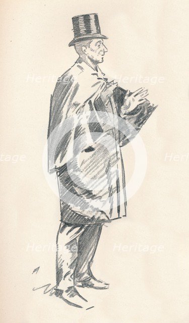 Lead pencil sketch by Phil May, c19th century (1903-1904). Artist: Philip William May.
