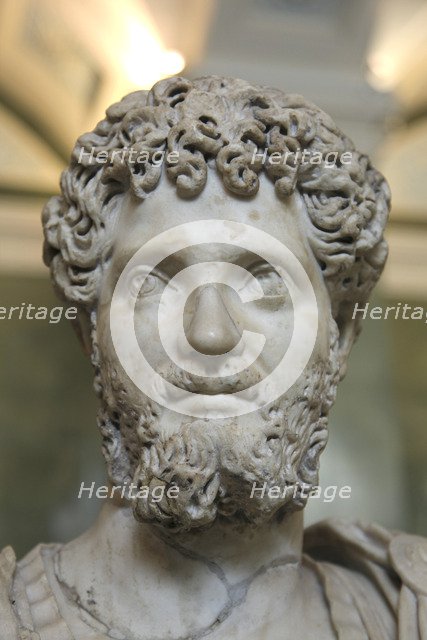 Portrait of the Roman Emperor Septimius Severus, early 3rd century AD. Artist: Unknown