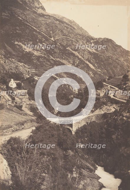Pont de Sia Route de Gavarnie St Sauveur, 1853. Creator: Joseph Vigier.