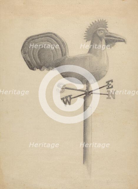 Weather Vane, c. 1936. Creator: Helen Hobart.