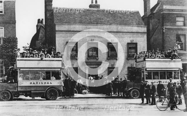 1909 Clarkson steam buses. Creator: Unknown.