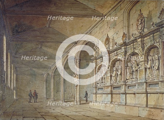 Interior of the Chapel of St Peter ad Vincula, Tower of London, 1814. Artist: John Coney