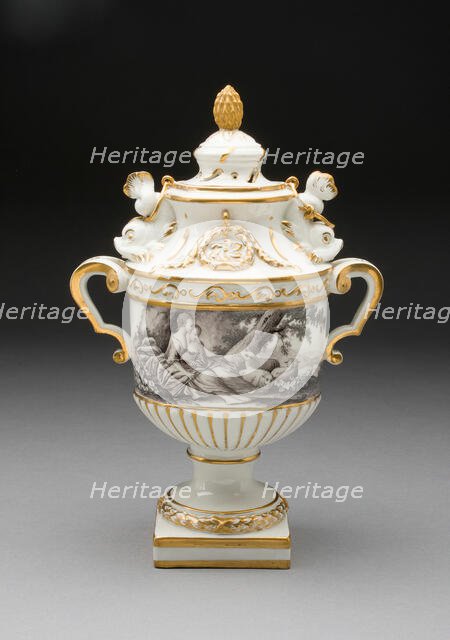 Urn, Frankenthal, 1776/77. Creator: Frankenthal Porcelain Factory.