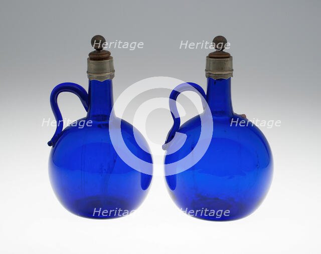 Pair of Bottles, United States, 19th century. Creator: Thomas Williamson.