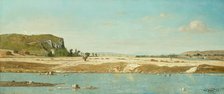 The Banks of the River Durance at Saint Paul, 1864. Creator: Paul Guigou.