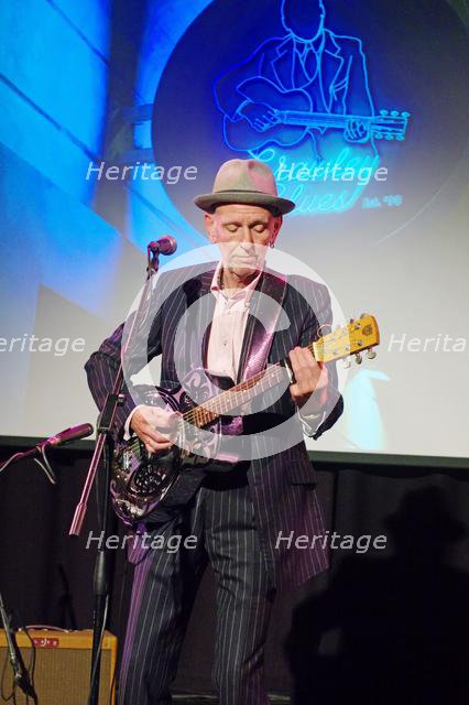 Mark Flanagan, Crawley Blues Club, Hawth, Crawley, West Sussex, 28 Sept 2019. Creator: Brian O'Connor.