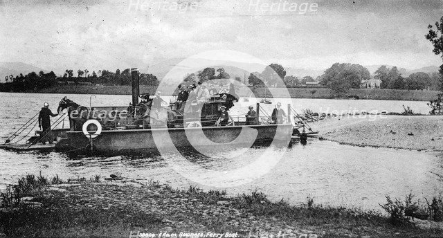Bowness ferry boat, 1902. Artist: Unknown