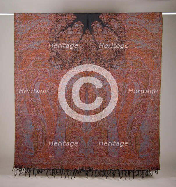 Shawl, Scottish, 1850-57. Creator: Unknown.