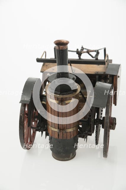 1868 Knight Steam carriage scale model. Creator: Unknown.